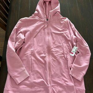 BNWT Pink Zip Hoodie Sz X